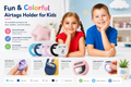 Air Tag Holder for Kids (2 Pack), Hidden GPS Tracker Case with Pin for Airtag 1st & 2nd Gen, Silicone Protective Cover for Toddlers, Children, Elderly, Cloth, Pants, Shoe, Backpack(White+Purple)